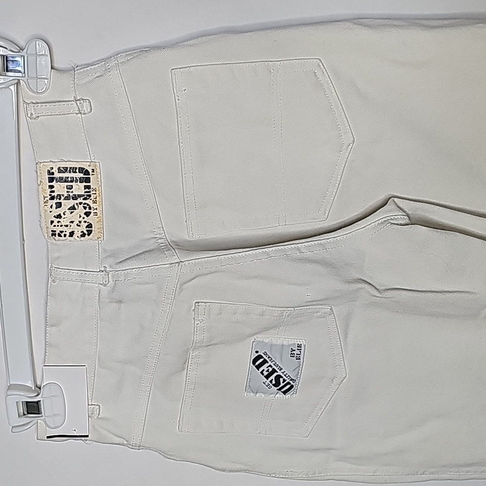 Get Used by Elie Vintage 1980's high waist straight leg white jeans sz 28